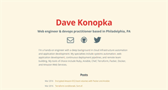 Desktop Screenshot of davekonopka.com