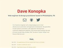 Tablet Screenshot of davekonopka.com